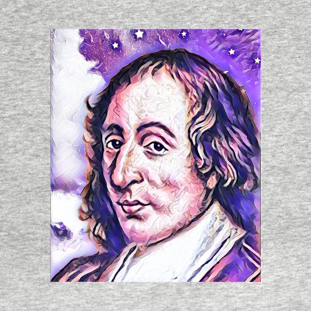 Blaise Pascal Pink Portrait | Blaise Pascal Artwork 9 by JustLit